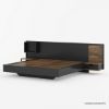 Picture of Clifden Rustic Solid Wood Modern Floating Platform Bed Frame