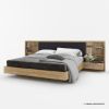 Picture of Haddington Rustic Solid Wood Floating Platform Bed