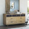 Picture of Haddington Rustic Solid Wood 7 Drawer Bedroom Dresser