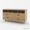 Picture of Haddington Rustic Solid Wood 7 Drawer Bedroom Dresser