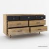Picture of Haddington Rustic Solid Wood 7 Drawer Bedroom Dresser