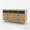 Picture of Haddington Rustic Solid Wood 7 Drawer Bedroom Dresser