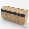 Picture of Haddington Rustic Solid Wood 7 Drawer Bedroom Dresser