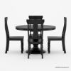 Picture of Colchester 48 Inch Black Round Kitchen Table with 4 Chair