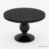 Picture of Colchester 48 Inch Black Round Kitchen Table with 4 Chair