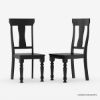 Picture of Colchester 48 Inch Black Round Kitchen Table with 4 Chair