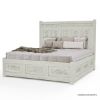 Picture of Burford Mahogany Wood Farmhouse Style Platform Bed