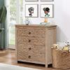 Picture of Mandala Rustic Solid Wood Hand Carved 4 Drawer Dresser