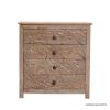 Picture of Mandala Rustic Solid Wood Hand Carved 4 Drawer Dresser