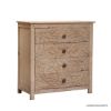 Picture of Mandala Rustic Solid Wood Hand Carved 4 Drawer Dresser