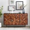 Picture of Rustic Contemporary Solid Wood 3 Drawer Large Sideboard