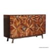Picture of Rustic Contemporary Solid Wood 3 Drawer Large Sideboard