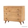 Picture of Honeycomb Rustic Solid Wood 3 Drawer Dresser