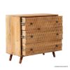 Picture of Honeycomb Rustic Solid Wood 3 Drawer Dresser