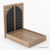 Picture of Abbotsbury Antique Rustic Solid Wood Platform Bed