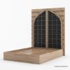 Picture of Abbotsbury Antique Rustic Solid Wood Platform Bed