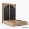 Picture of Abbotsbury Antique Rustic Solid Wood Platform Bed
