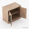 Picture of Abbotsbury Rustic Solid Wood Iron Accent Nightstand
