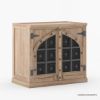 Picture of Abbotsbury Rustic Solid Wood Iron Accent Nightstand