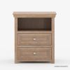 Picture of Shrewsbury Rustic Solid Wood Farmhouse 4 Piece Storage Bedroom Set