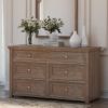 Picture of Shrewsbury Rustic Solid Wood 5 Drawer Bedroom Dresser