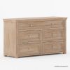 Picture of Shrewsbury Rustic Solid Wood 5 Drawer Bedroom Dresser