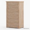 Picture of Shrewsbury Rustic Solid Wood 7 Drawer Tall Dresser