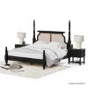 Picture of Thetford Traditional Black Solid Wood Four Poster Bedroom Set