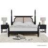 Picture of Thetford Traditional Black Solid Wood Four Poster Bedroom Set