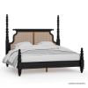 Picture of Thetford Traditional Black Solid Wood Four Poster Bedroom Set