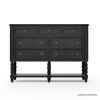 Picture of Thetford Traditional Black Solid Wood 7 Drawer Dresser
