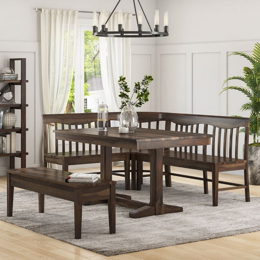 Picture of Gloucester 5 Piece Breakfast Nook Kitchen Table Set with Bench