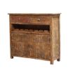 Picture of Banning Rustic Solid Wood 2 Door Wine Bar Cabinet