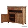 Picture of Banning Rustic Solid Wood 2 Door Wine Bar Cabinet