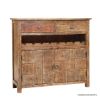 Picture of Banning Rustic Solid Wood 2 Door Wine Bar Cabinet