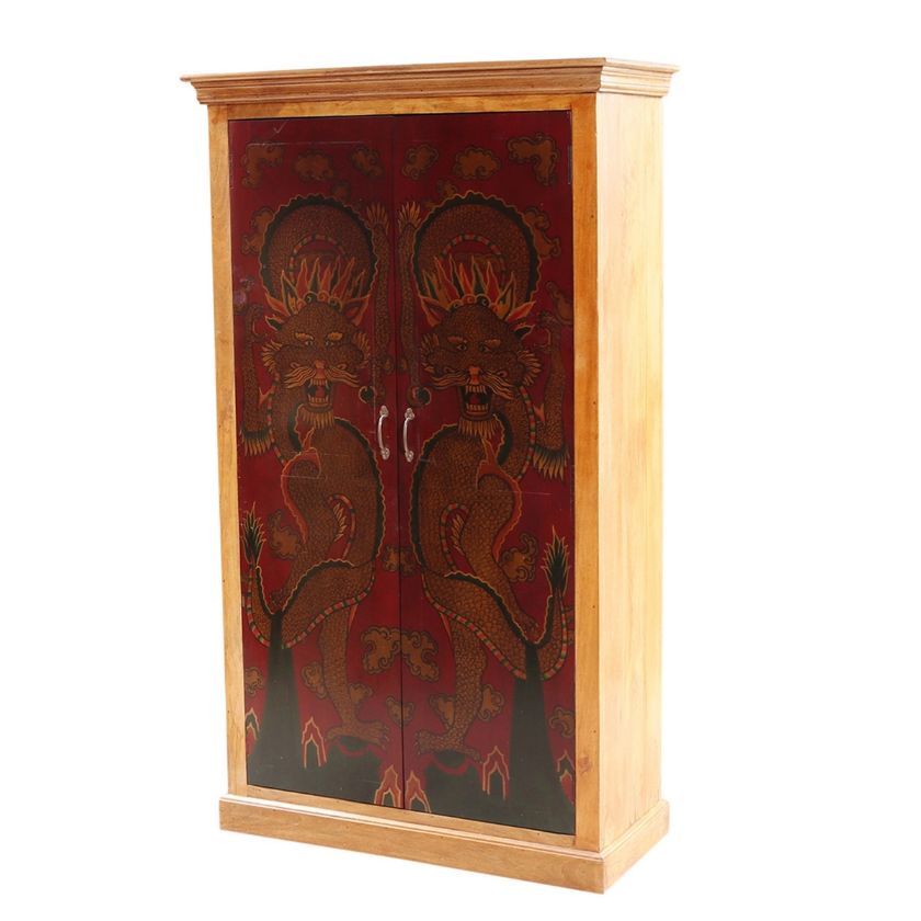 Picture of Royal Solid Wood Hand-Painted 4 Tier Armoire