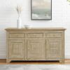 Picture of Distressed Rustic Solid Wood 3 Drawers Sideboard