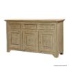 Picture of Distressed Rustic Solid Wood 3 Drawers Sideboard