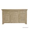 Picture of Distressed Rustic Solid Wood 3 Drawers Sideboard