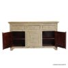 Picture of Distressed Rustic Solid Wood 3 Drawers Sideboard