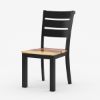 Picture of Mason Rustic Solid Wood 2 Tone Ladder-back Kitchen Chair