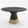 Picture of Middelburg Modern Solid Wood Round Top Kitchen Table For 4
