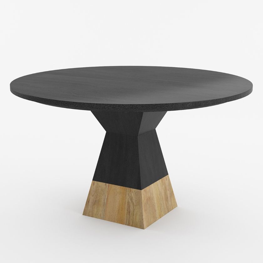 Picture of Middelburg Modern Solid Wood Round Top Kitchen Table