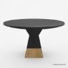 Picture of Middelburg Modern Solid Wood Round Top Kitchen Table For 4