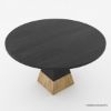 Picture of Middelburg Modern Solid Wood Round Top Kitchen Table For 4