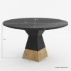 Picture of Middelburg Modern Solid Wood Round Top Kitchen Table For 4