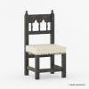 Picture of Elburg Vintage Natural Wood 4 Seater Kitchen Table and Chairs Set