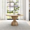 Picture of Bolsward Rustic Solid Wood Round Dining Table For 4