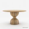 Picture of Bolsward Rustic Solid Wood Round Dining Table For 4
