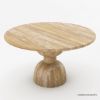 Picture of Bolsward Rustic Solid Wood Round Dining Table For 4